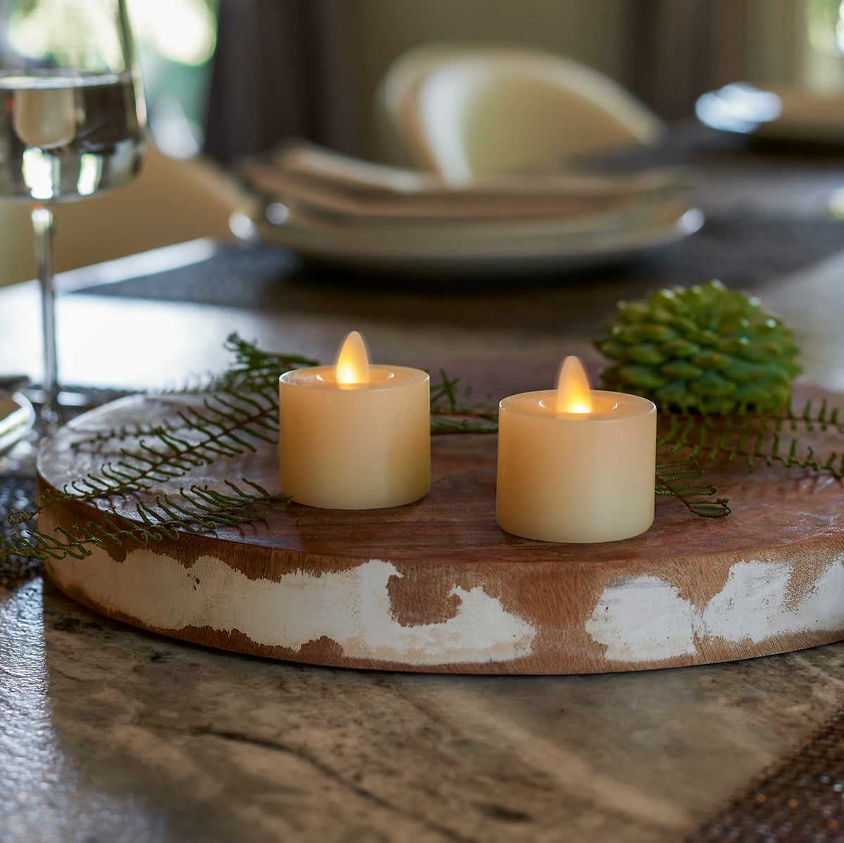 Luminara rechargeable tea lights set discount